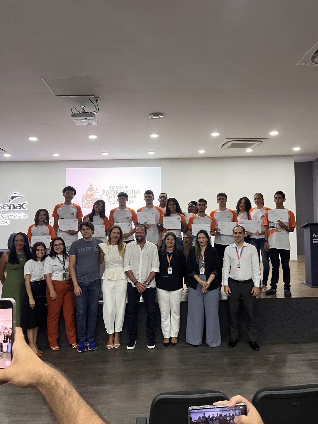 Cerimônia de encerramento da turma 2024 — entrega dos certificados