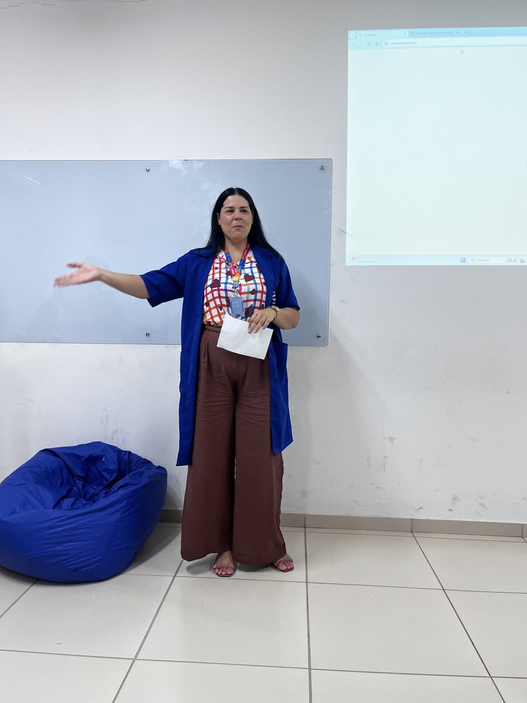 Visita ao Senac — acompanhamento da apresentação dos alunos da turma 2025