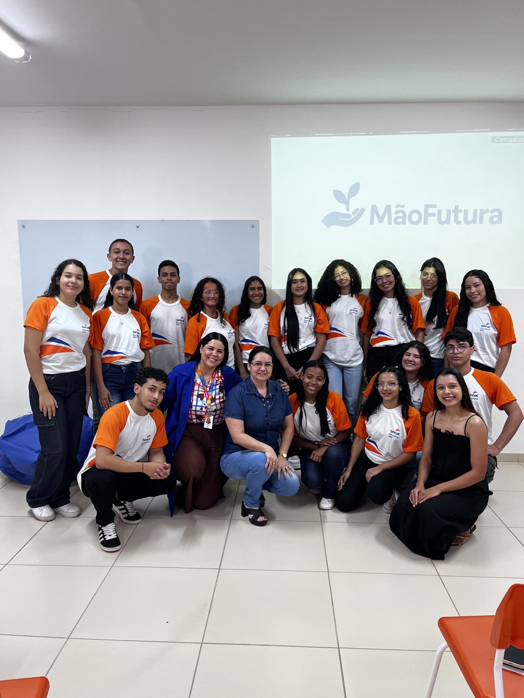 Visita ao Senac — acompanhamento da apresentação dos alunos da turma 2025